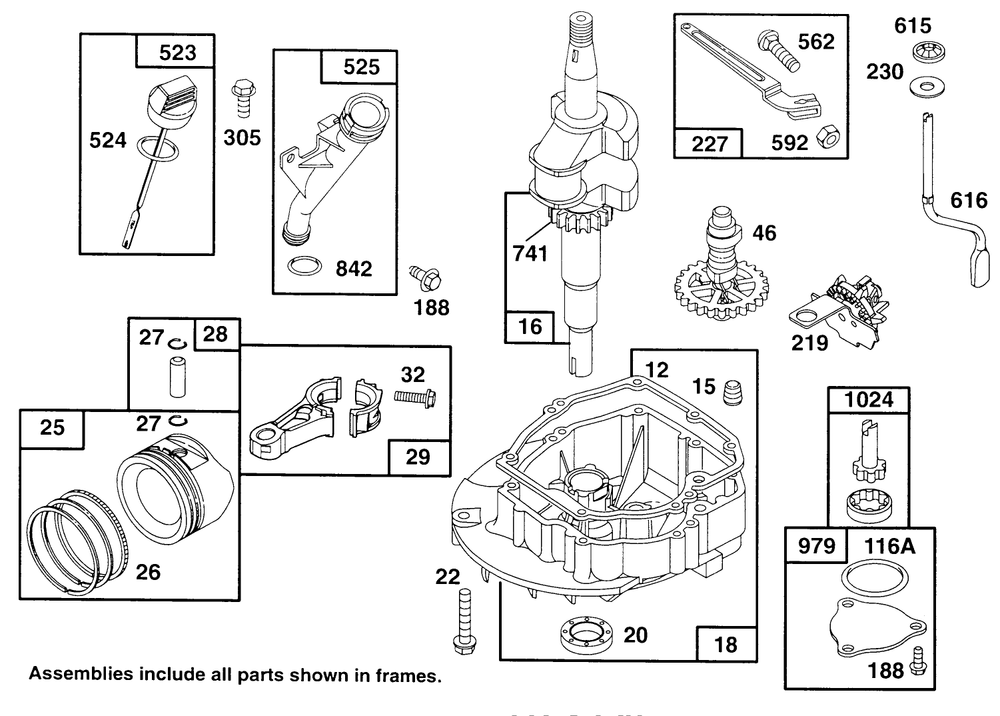 Engine Gts 150 Diagram and Parts List for 22153BC 5900001 - 5999999 Toro Lawn Mower