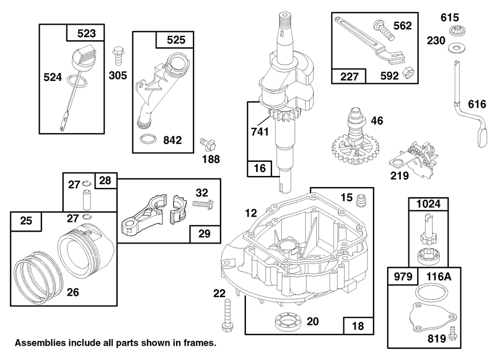 Engine Gts 150 Diagram and Parts List for 26633B 6900001 - 6999999 Toro Lawn Mower