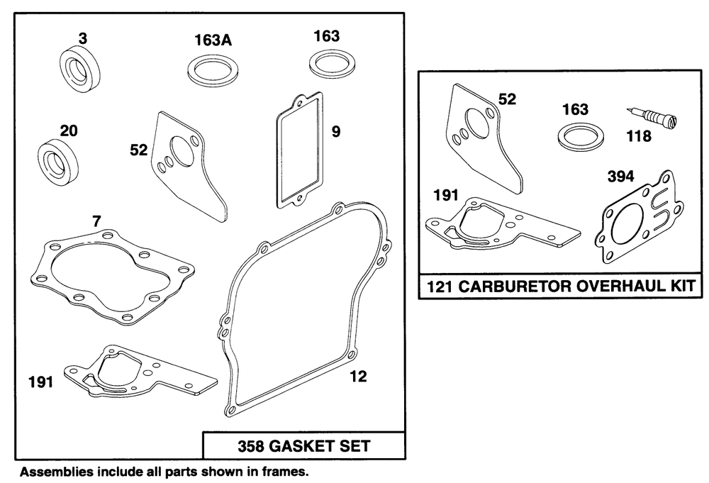 Engine Briggs & Strattonmodel 135202-0263-01 Diagram and Parts List for 62924 5900001 - 5999999 Toro Leaf Blower / Vacuum
