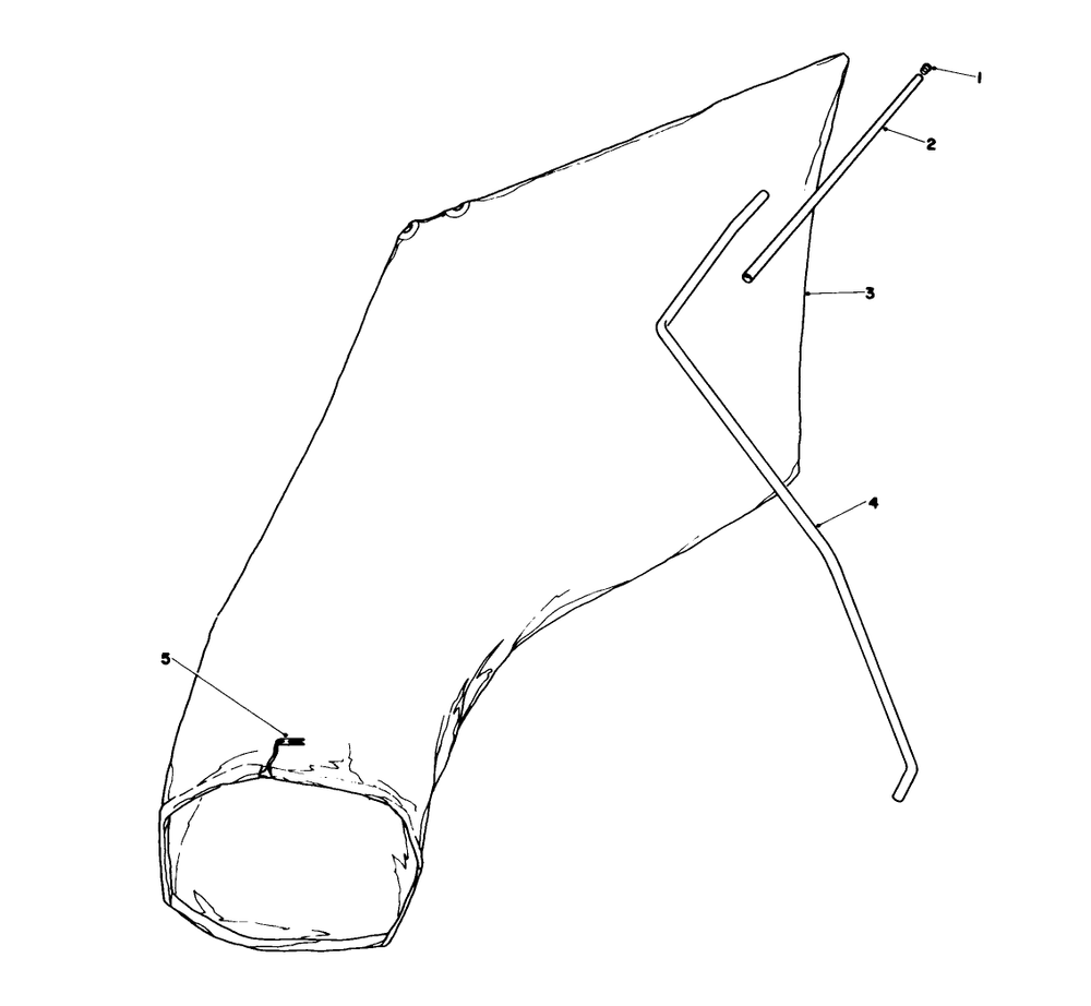 Giant Bagging Kit No. 29-9750 (Optional) Diagram and Parts List for 16585 8000001 - 8004251 Toro Lawn Mower