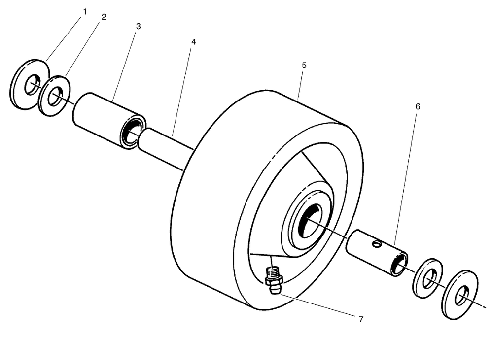 Phenolic Wheel Assembly No. 27-1050 (Optional) Diagram and Parts List for 30564 700001 - 799999 Toro Lawn Mower