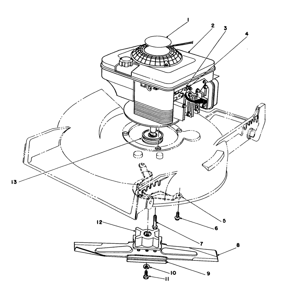 Engine Assembly Diagram and Parts List for 20327B 2000001 - 2999999 Toro Lawn Mower