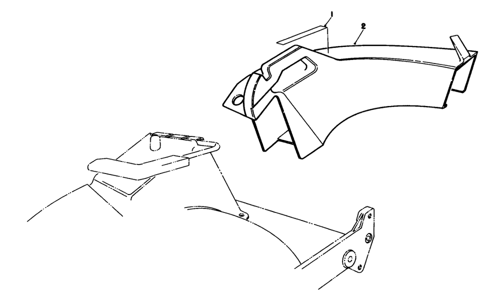 Side Discharge Chute Model No. 59168 (Optional) Diagram and Parts List for 20217 1000001 - 1999999 Toro Lawn Mower