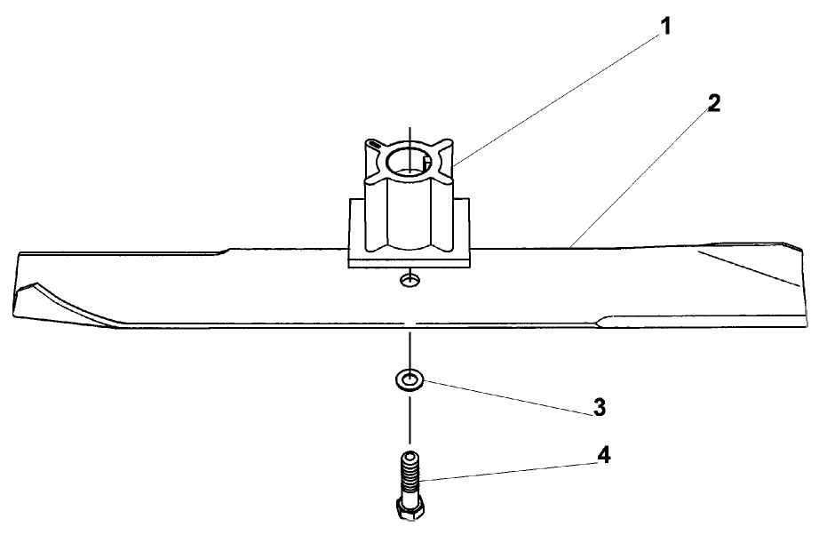 Blade Assembly Diagram and Parts List for 21012 9900001 - 9999999 Toro Lawn Mower