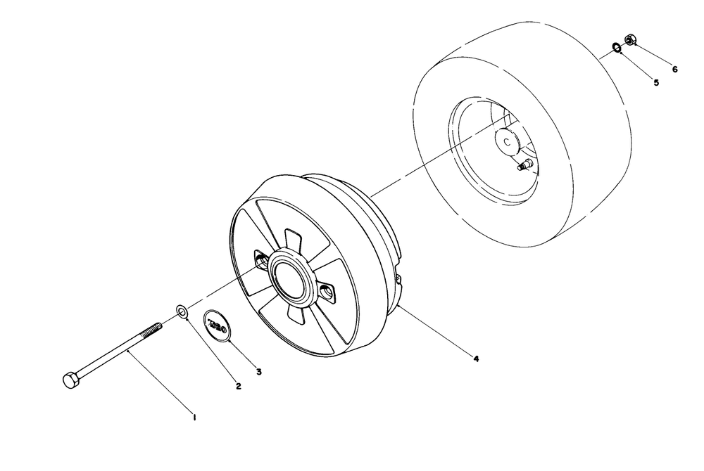 Wheel Weight Kit Model No. 59159 (Optional) Diagram and Parts List for 57360 6000001 - 6999999 Toro Lawn Tractor