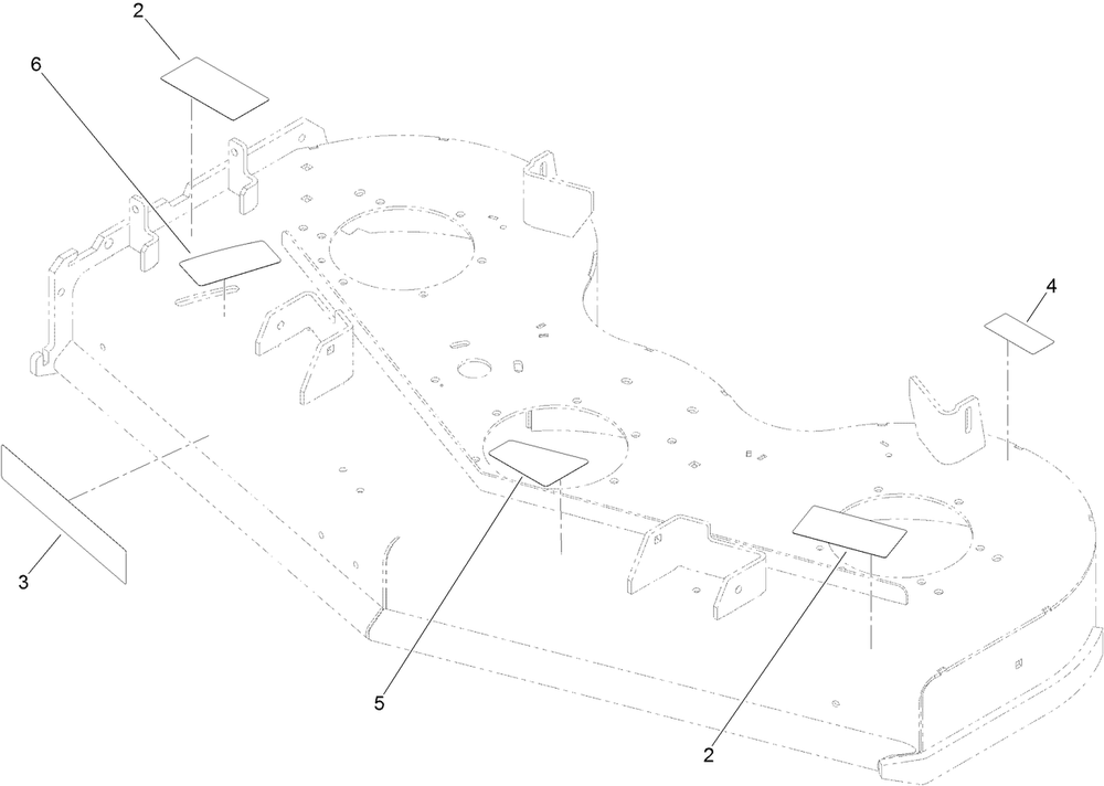 Deck And Decal Assembly No. 139-8097 Diagram and Parts List for 72505 411800000 - 412999999 Toro Lawn Mower