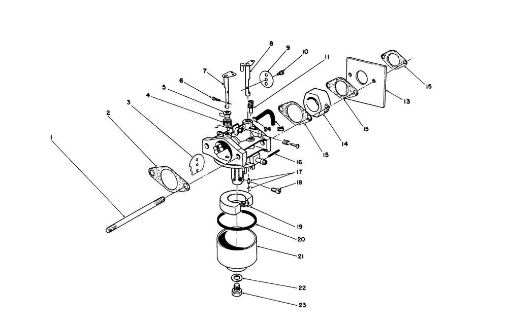 Carburetor Assembly (Engine No. 47pk9-2) Diagram and Parts List for 26682 0000001 - 0999999 Toro Lawn Mower
