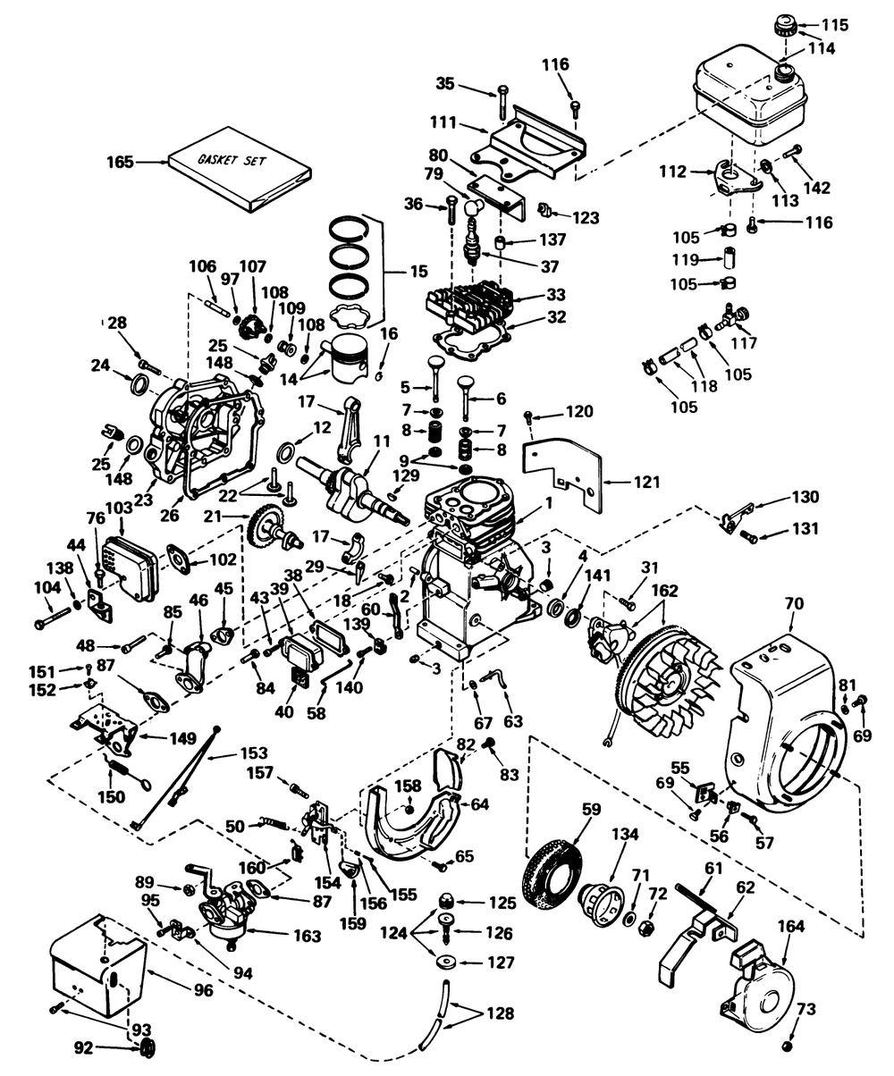 Engine Tecumseh Model Hs40-55513e Diagram and Parts List for 38240 9000001 - 9999999 Toro Snow Blower