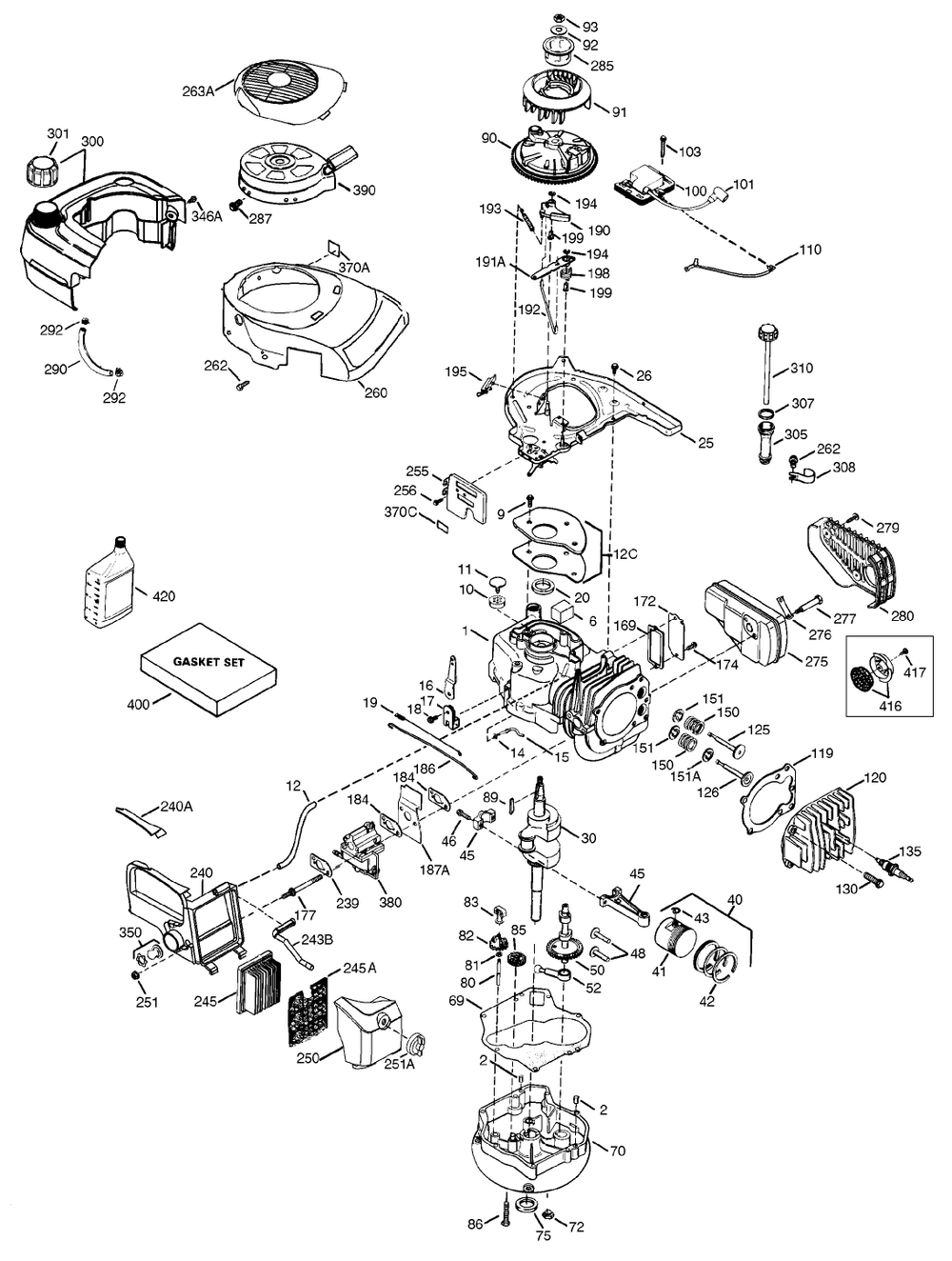 Tecumseh Engine Model Vlv126-502080e (Cont.) Diagram and Parts List for 20061 9900001 - 9999999 Toro Lawn Mower