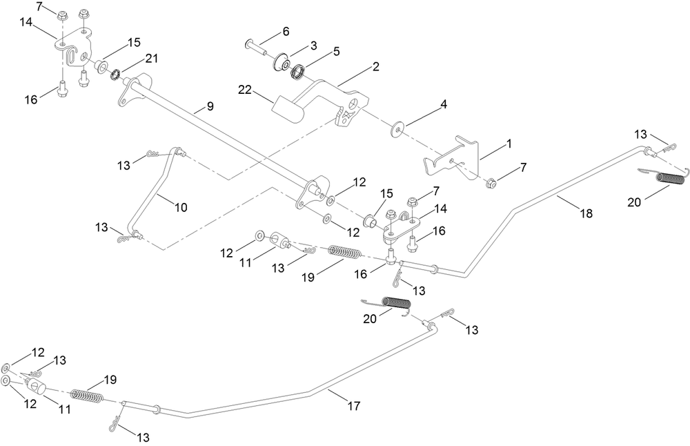Brake Assembly Diagram and Parts List for 74898 412800000 - 999999999 Toro Lawn Tractor