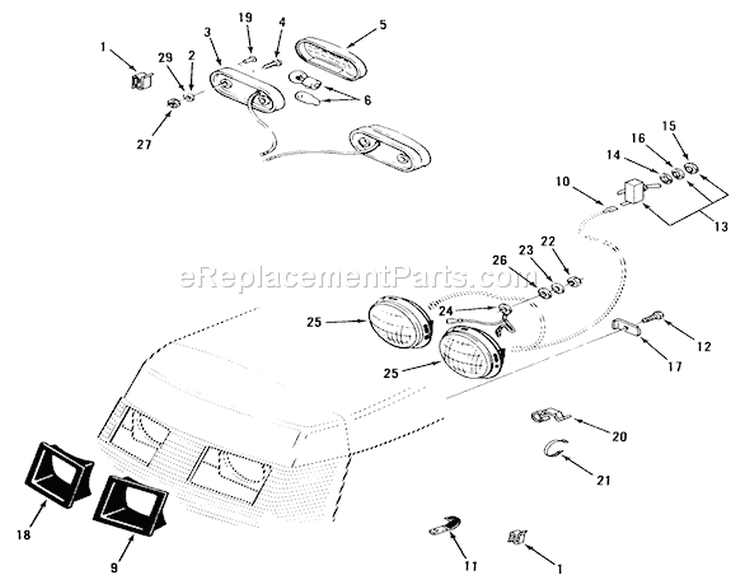 Page M Diagram and Parts List for 31-10K801 1990 Toro Lawn Tractor