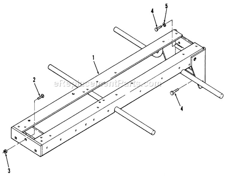 Frame Diagram and Parts List for 31-10K801 1990 Toro Lawn Tractor