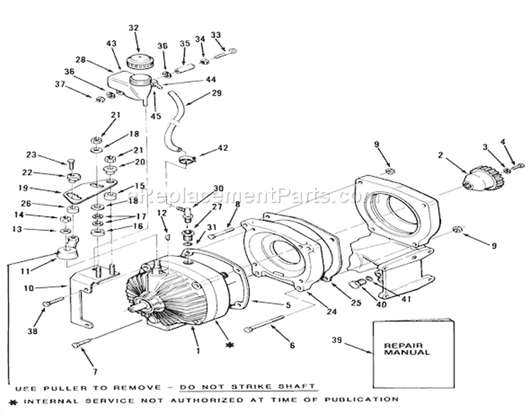 Automatic Transmission-300 Series Diagram and Parts List for 31-18KE01 1987 Toro Lawn Tractor