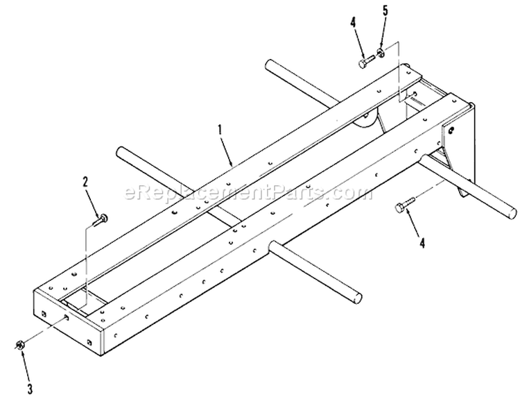 Frame Diagram and Parts List for 31-18KE01 1987 Toro Lawn Tractor