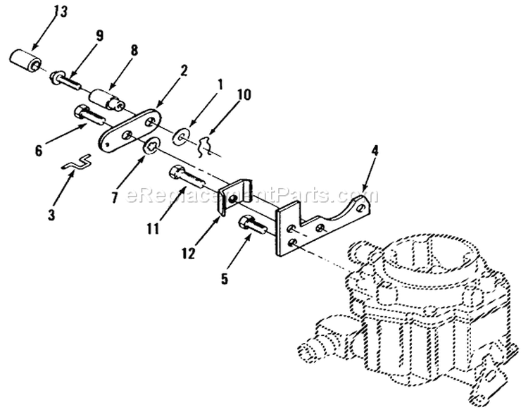 Choke Control (front Pull) Diagram and Parts List for 41-20OE02 1000001-1999999 - 1991 Toro Lawn Tractor