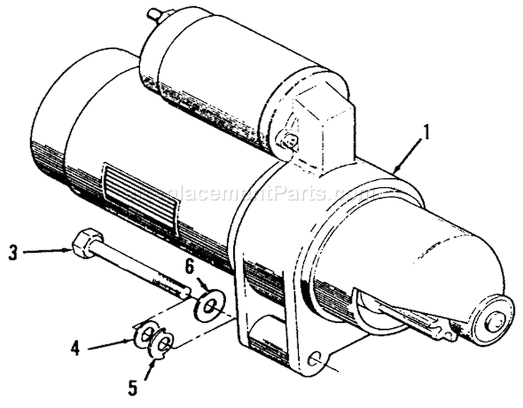 Toro Power Plus Starter Diagram and Parts List for 41-20OE02 1000001-1999999 - 1991 Toro Lawn Tractor