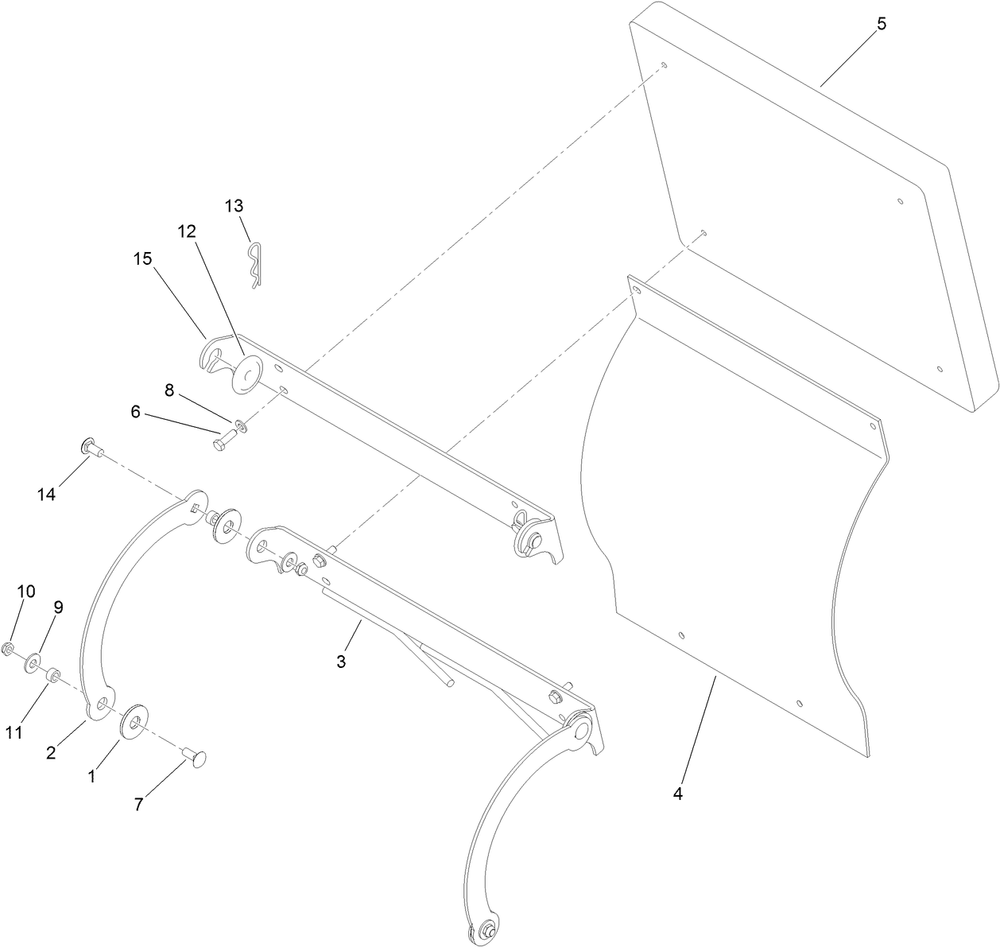 Cushion Assembly Diagram and Parts List for 79548 (313001001-313999999)(2013) Toro Lawn Mower