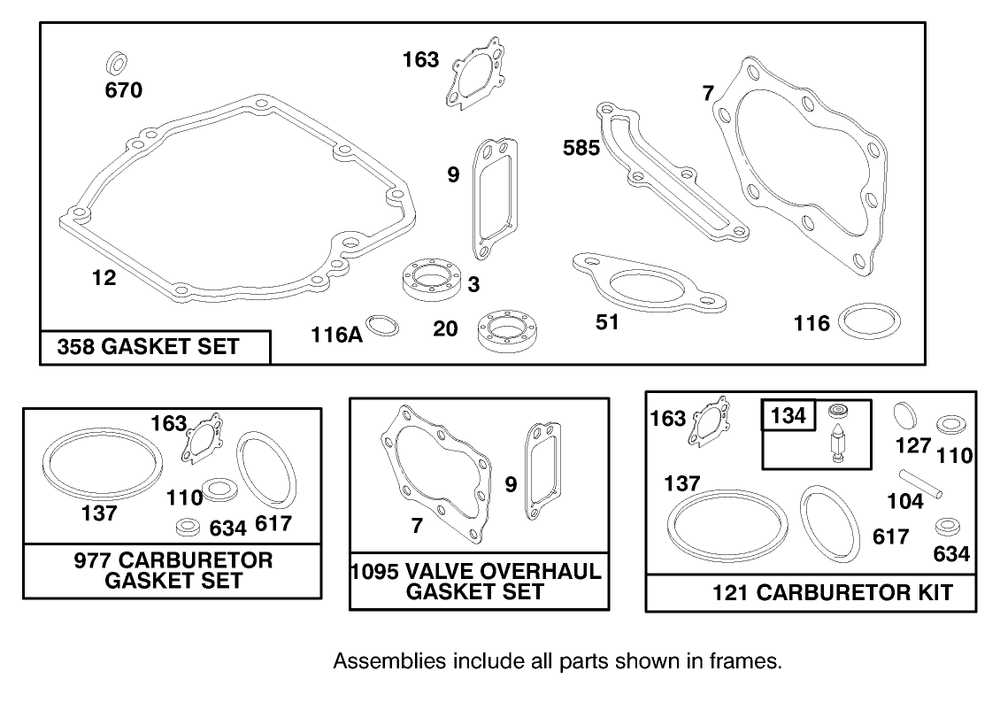 Engine Briggs & Stratton Model 12f802-1767-E1 Diagram and Parts List for 20808 8900001 - 8999999 Toro Lawn Mower