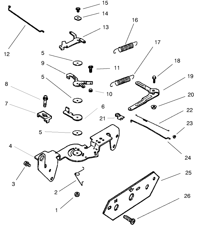 Group 9-Engine Controls Diagram and Parts List for 22304 890001 - 899999 Toro Lawn Tractor Accessories