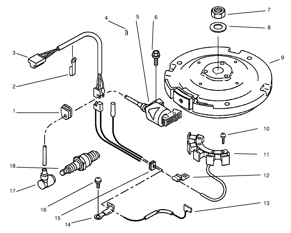 Electric Equipment Diagram and Parts List for 30167 695001 - 699999 Toro Lawn Tractor Accessories