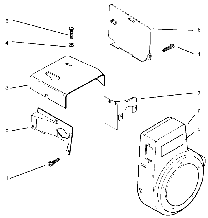 Baffles And Shrouds Diagram and Parts List for 73363 7900001 - 7999999 Toro Lawn Tractor