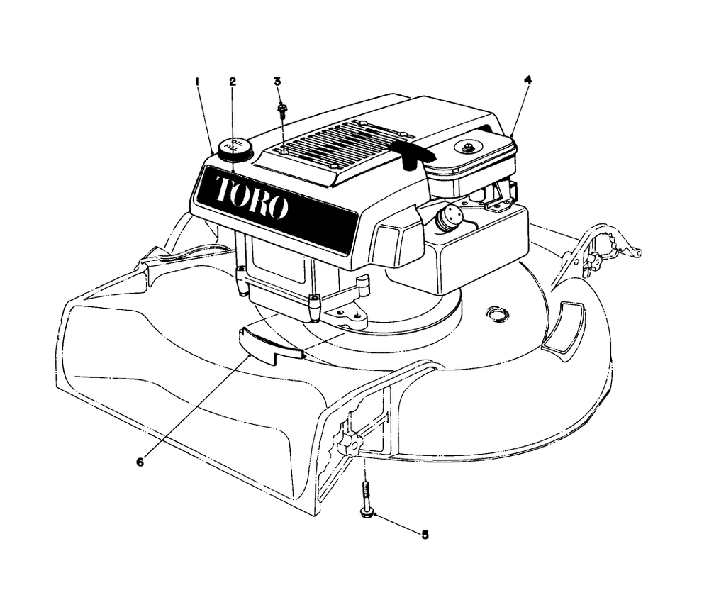 Engine Assembly Model 16300 And 16310 Diagram and Parts List for 16300 9000001 - 9999999 Toro Lawn Mower