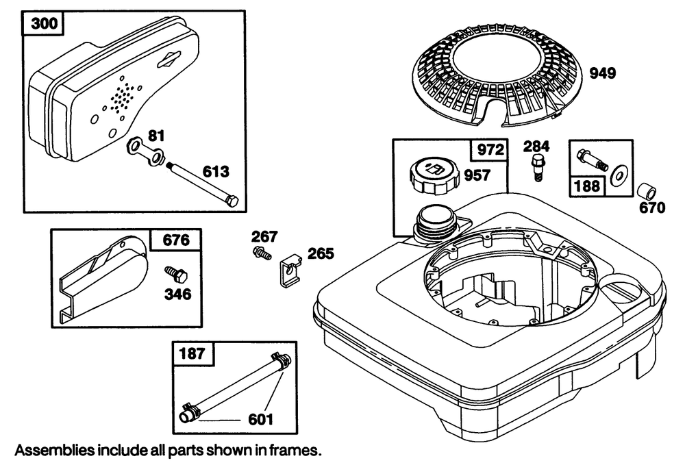 Engine Briggs & Stratton Model 122702-3171-01 Diagram and Parts List for 20215 1000001 - 1999999 Toro Lawn Mower