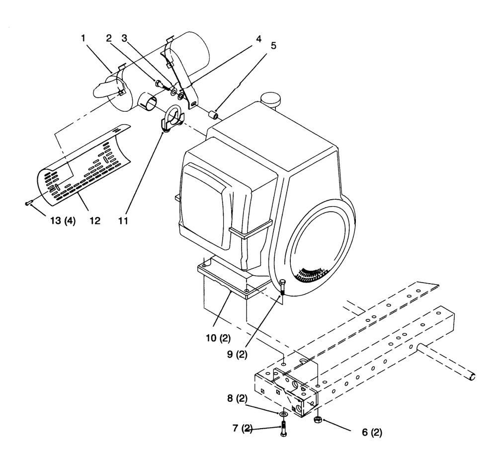 Engine Diagram and Parts List for 73363 6900001 - 6999999 Toro Lawn Tractor