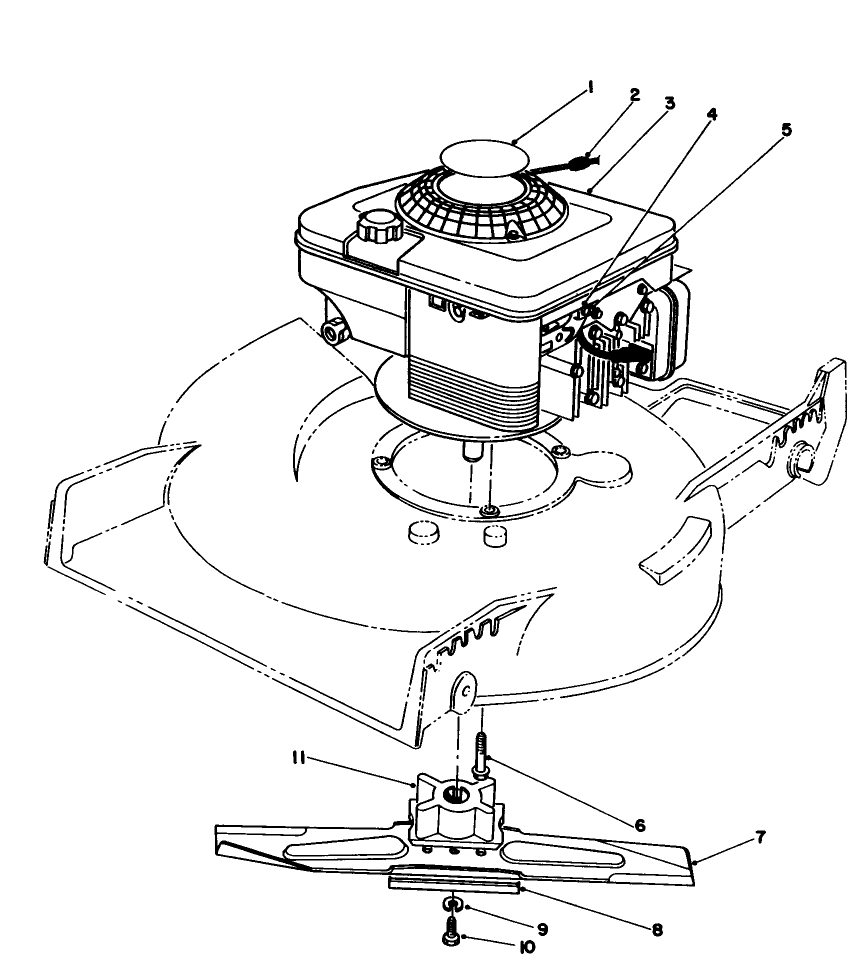 Engine Assembly Diagram and Parts List for 20217 1000001 - 1999999 Toro Lawn Mower