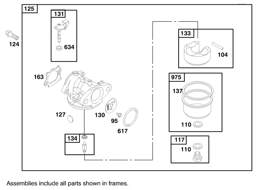 Engine Briggs & Stratton Model 127702-1745-E1 (Serial No. 8901374 & Up) Diagram and Parts List for 16401 890000001 - 899999999 Toro Lawn Mower