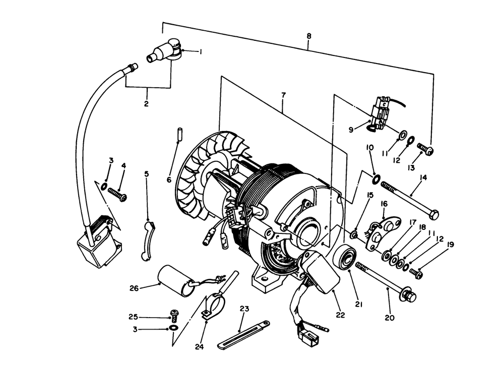 Generator Assembly Diagram and Parts List for 62005 3000001 - 3999999 Toro Generator