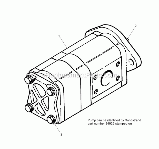 Dual Pump Assembly Diagram and Parts List for 2011  Toro Lawn Tractor Accessories