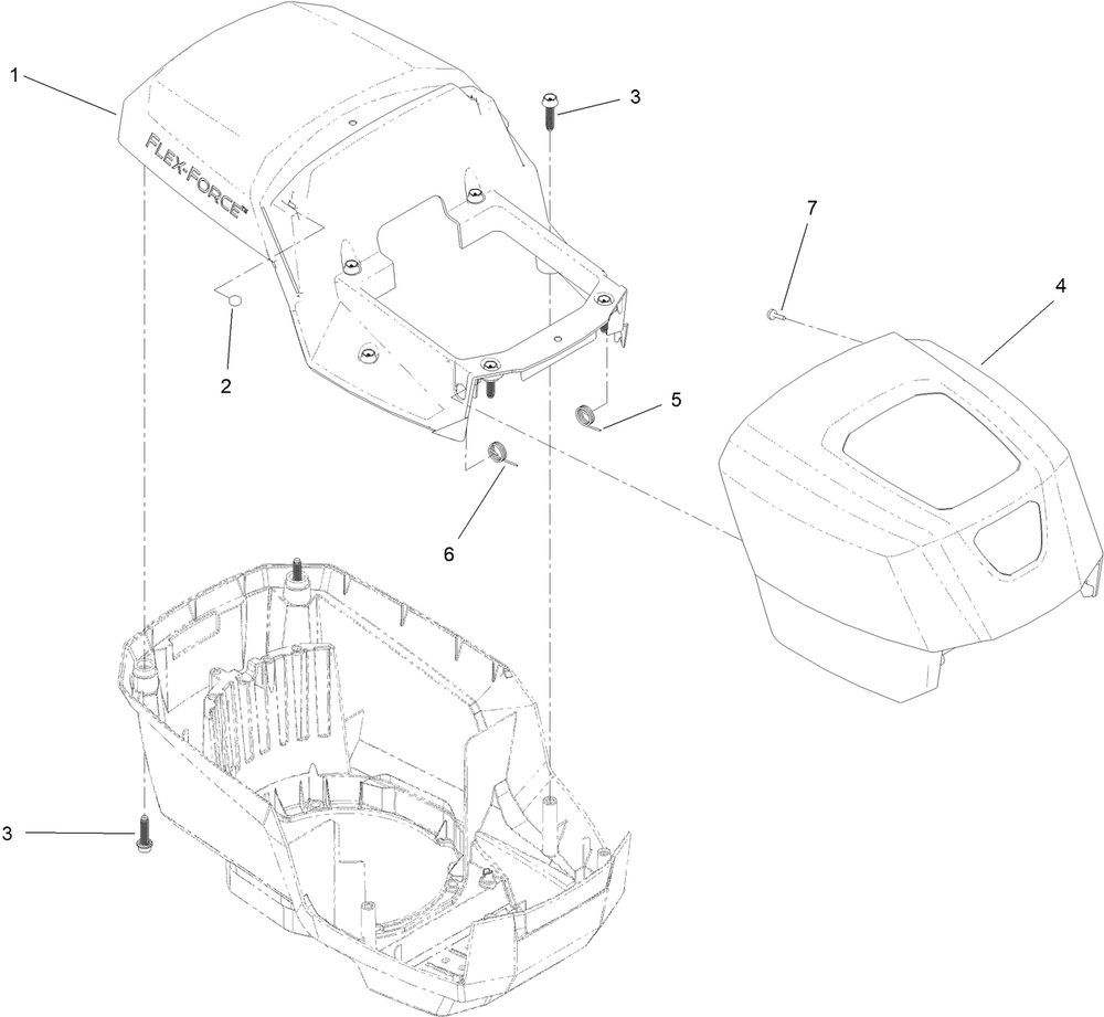 Motor Module Assembly No. 138-6660  Hood And Upper Shroud Assembly Diagram and Parts List for 21357 400000000 - 410499999 Toro Lawn Mower