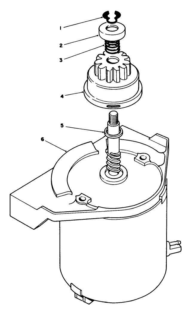 Starter Motor Assembly No. 53-4500 Diagram and Parts List for 20624 8000001 - 8999999 Toro Lawn Mower