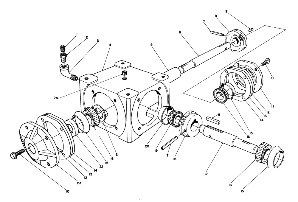 44" Snow Thrower Model No. 30761 (Optional) (Continued) Diagram and Parts List for 30754 7000001 - 7999999 Toro Lawn Tractor