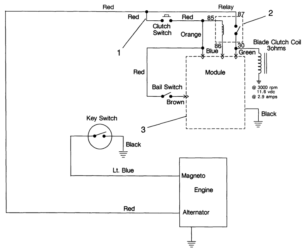 Electric Schematic Diagram and Parts List for 30175 20000001 - 29999999 Toro Lawn Tractor Accessories