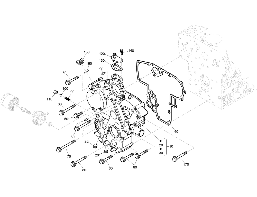 Gear Case Assembly Diagram and Parts List for 22530 414400000 - 999999999 Toro Lawn Tractor Accessories