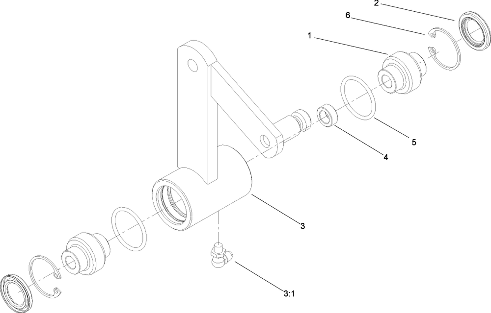 Pump Idler Assembly Diagram and Parts List for 74237CP (280000001-280999999)(2008) Toro Lawn Mower