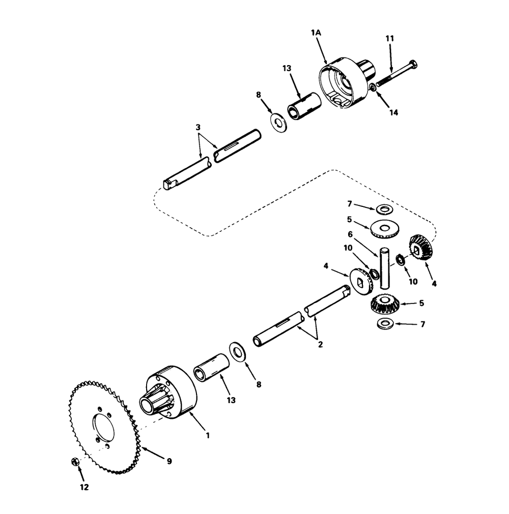 Differential Model 100-024 Diagram and Parts List for 56155 5000001 - 5999999 Toro Lawn Tractor