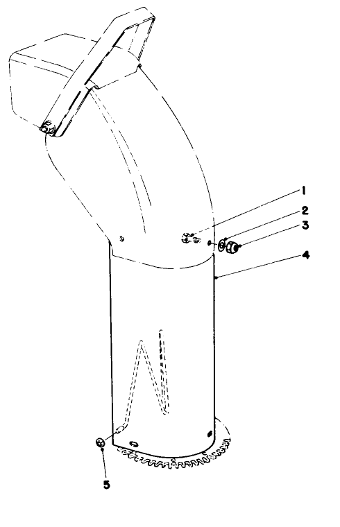 Chute Extension Kit 26-1100 Diagram and Parts List for 38090 0000001 - 0999999 Toro Snow Blower