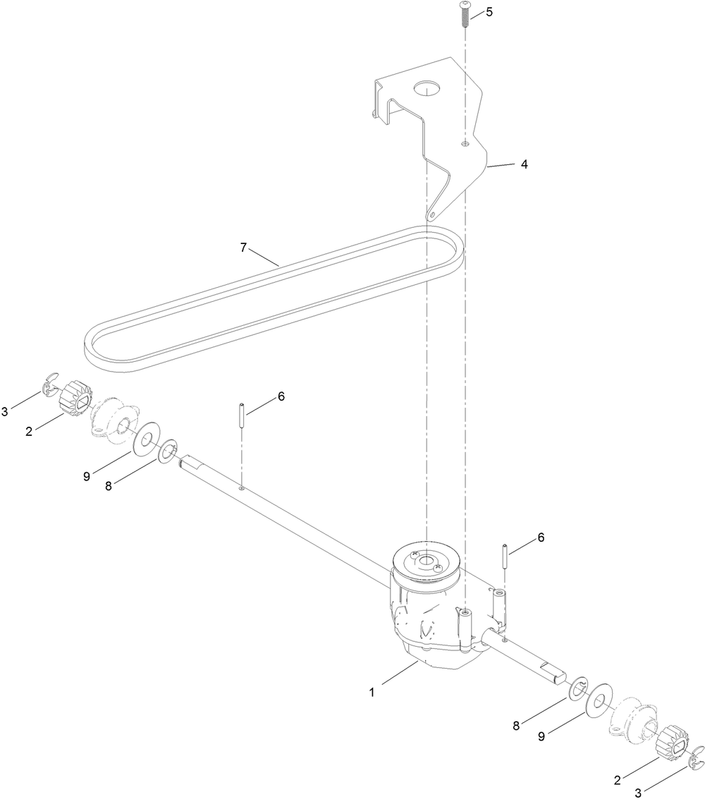 Transmission Bracket Assembly Diagram and Parts List for 21848 409411874 - 411699999 Toro Lawn Mower