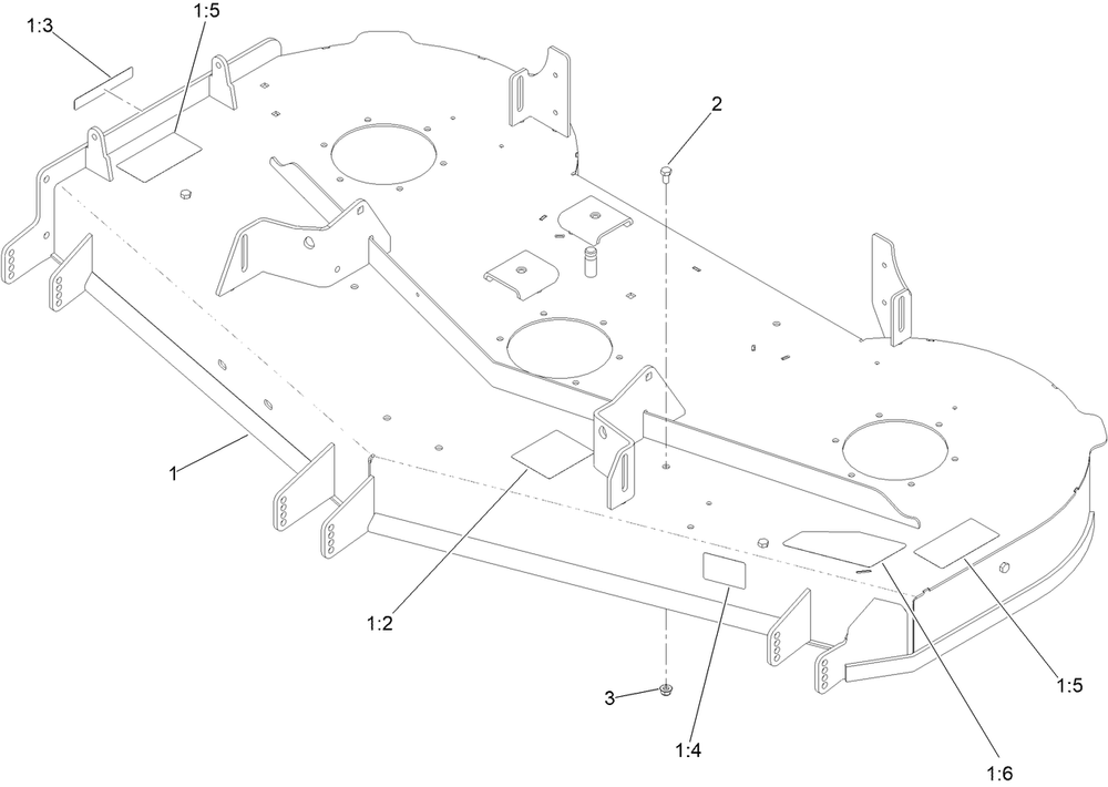 Deck Decal Assembly No. 145-4605 Diagram and Parts List for 76602 415037654 - 999999999 Toro Lawn Tractor