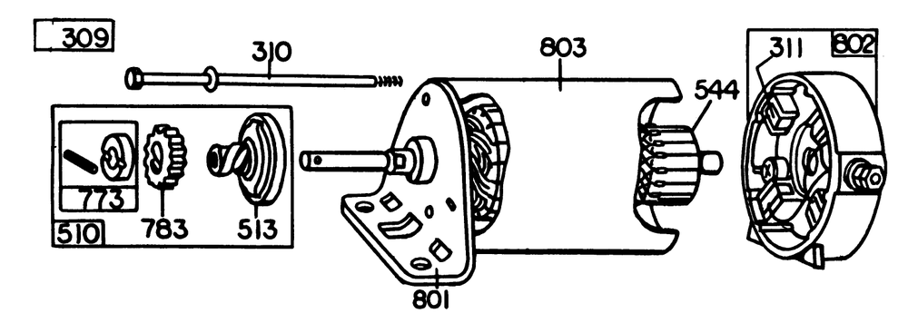 Briggs & Stratton Model 252707-0177-01 (Model 57385) Diagram and Parts List for 57385 0000001 - 0999999 Toro Lawn Tractor