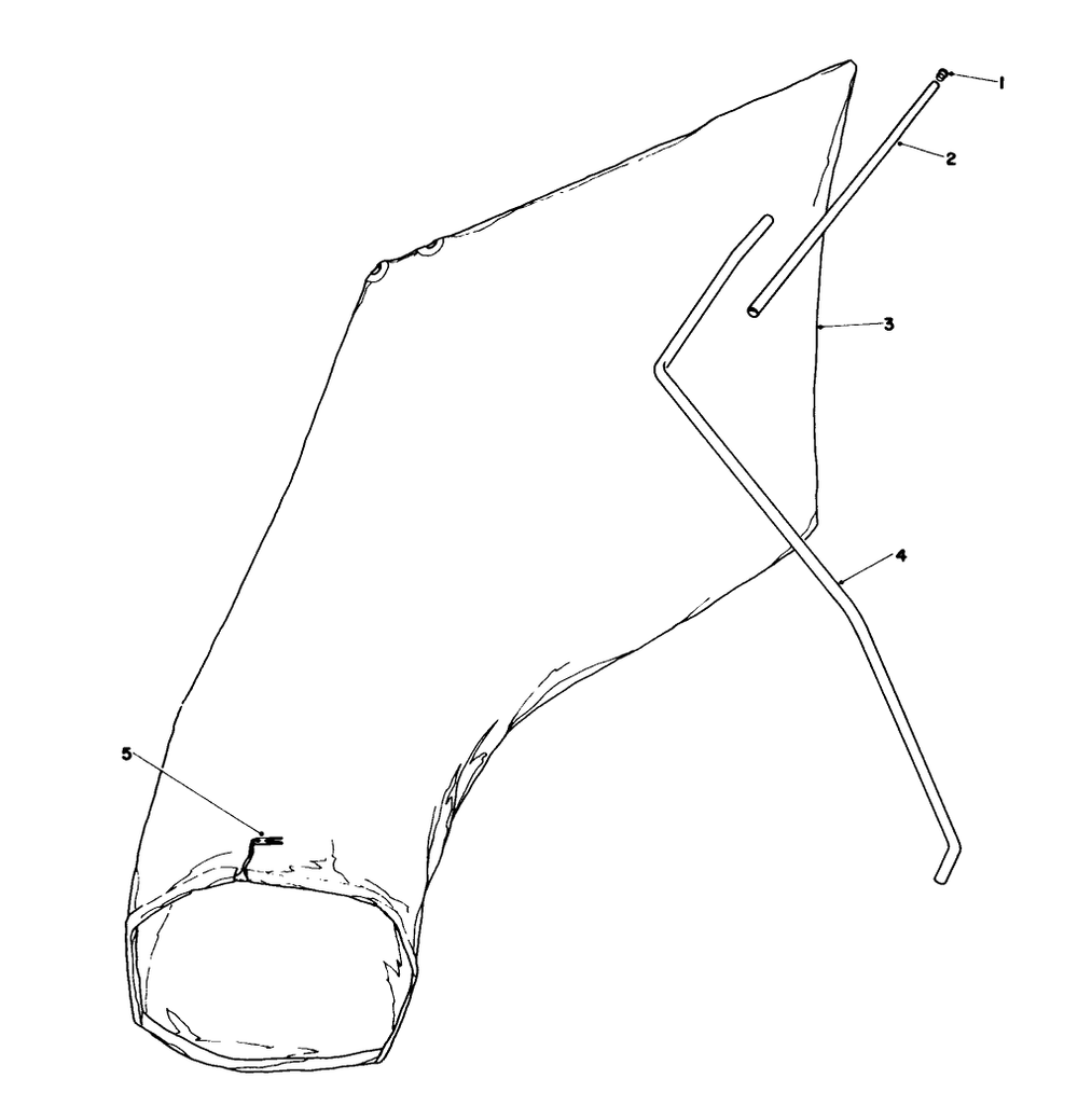 Giant Bagging Kit No. 29-9750 (Optional) Diagram and Parts List for 16785 5000001 - 5999999 Toro Lawn Mower