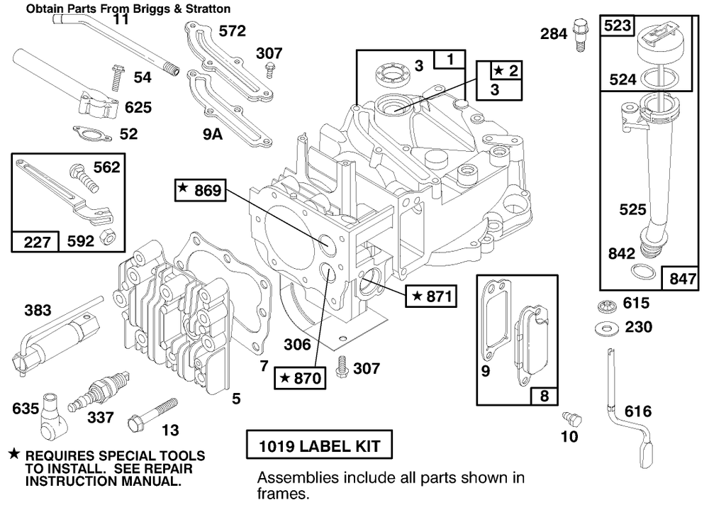 Engine Briggs & Stratton Model 12f802-0667-01 Diagram and Parts List for 20913 790000001 - 799999999 Toro Lawn Mower