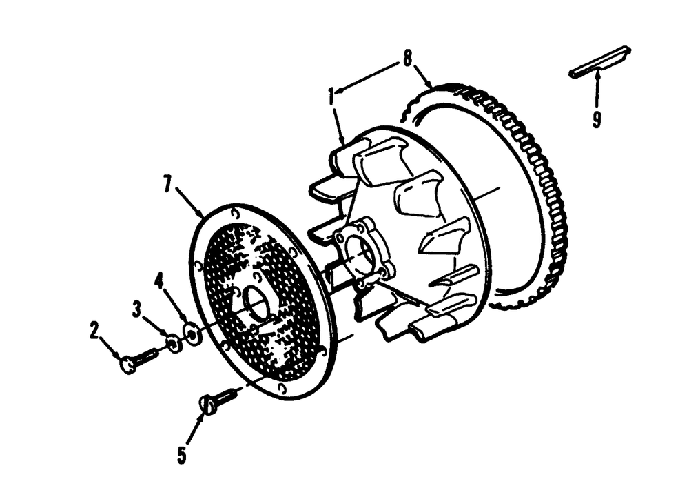 Blower Wheel With Screen Diagram and Parts List for 73501 39000001 - 39999999 Toro Lawn Tractor