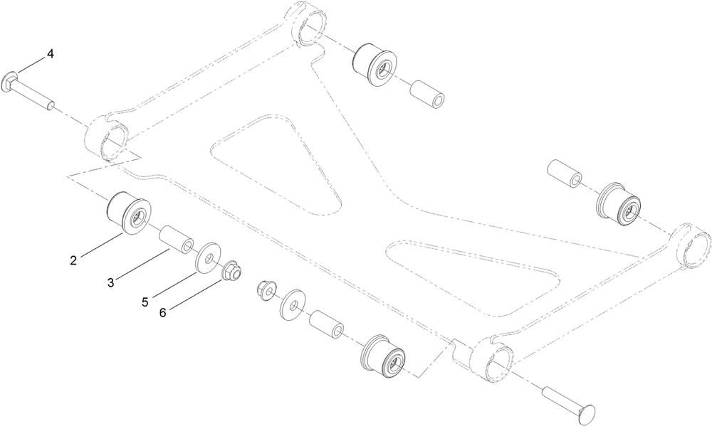 Deck Strut Assembly No. 140-1179 Diagram and Parts List for 74057 400000000 - 416414583 Toro Lawn Tractor