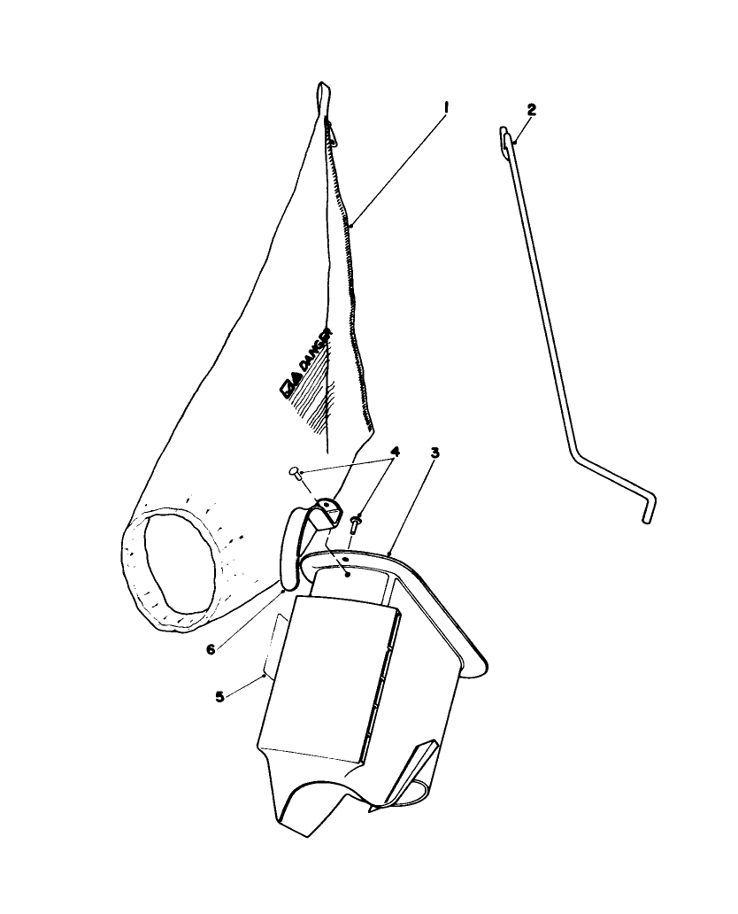 Bagging Kit No. 47-6510 (Optional) Diagram and Parts List for 16785 6000001 - 6999999 Toro Lawn Mower