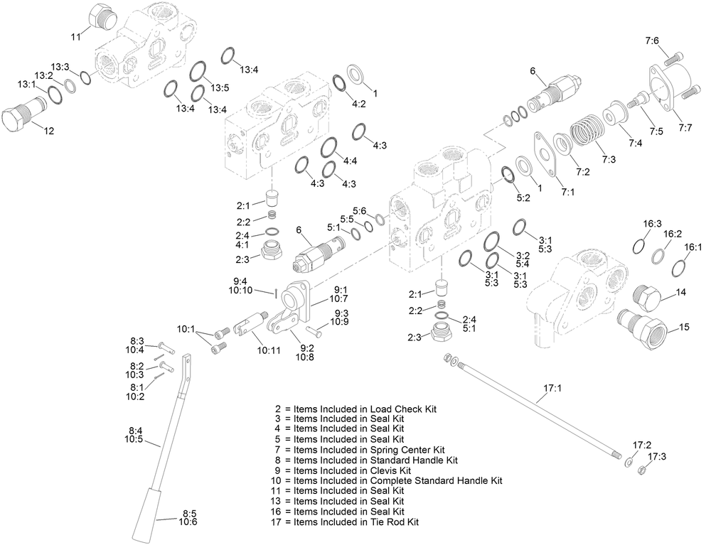 Stakedown Valve Assembly No. Au8hv80159 Diagram and Parts List for 23898 400000000 - 999999999 Toro Lawn Tractor Accessories