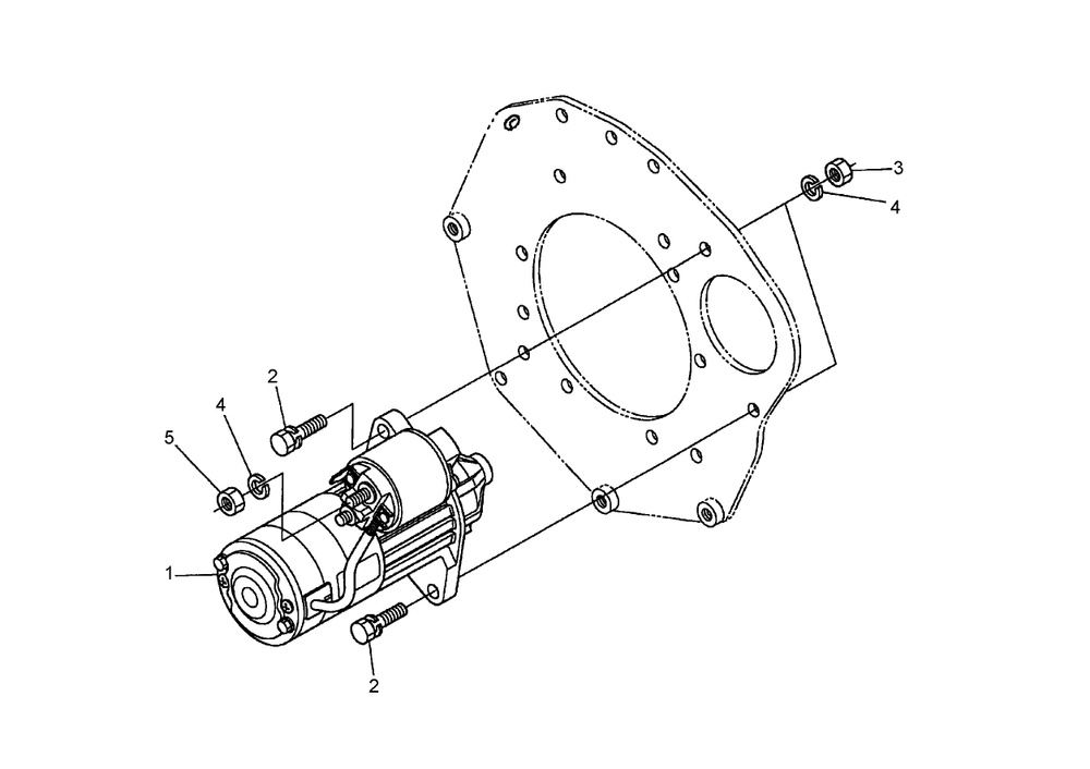 Starter Installation Assembly Diagram and Parts List for 74264TE (260000001-260999999)(2006) Toro Lawn Mower